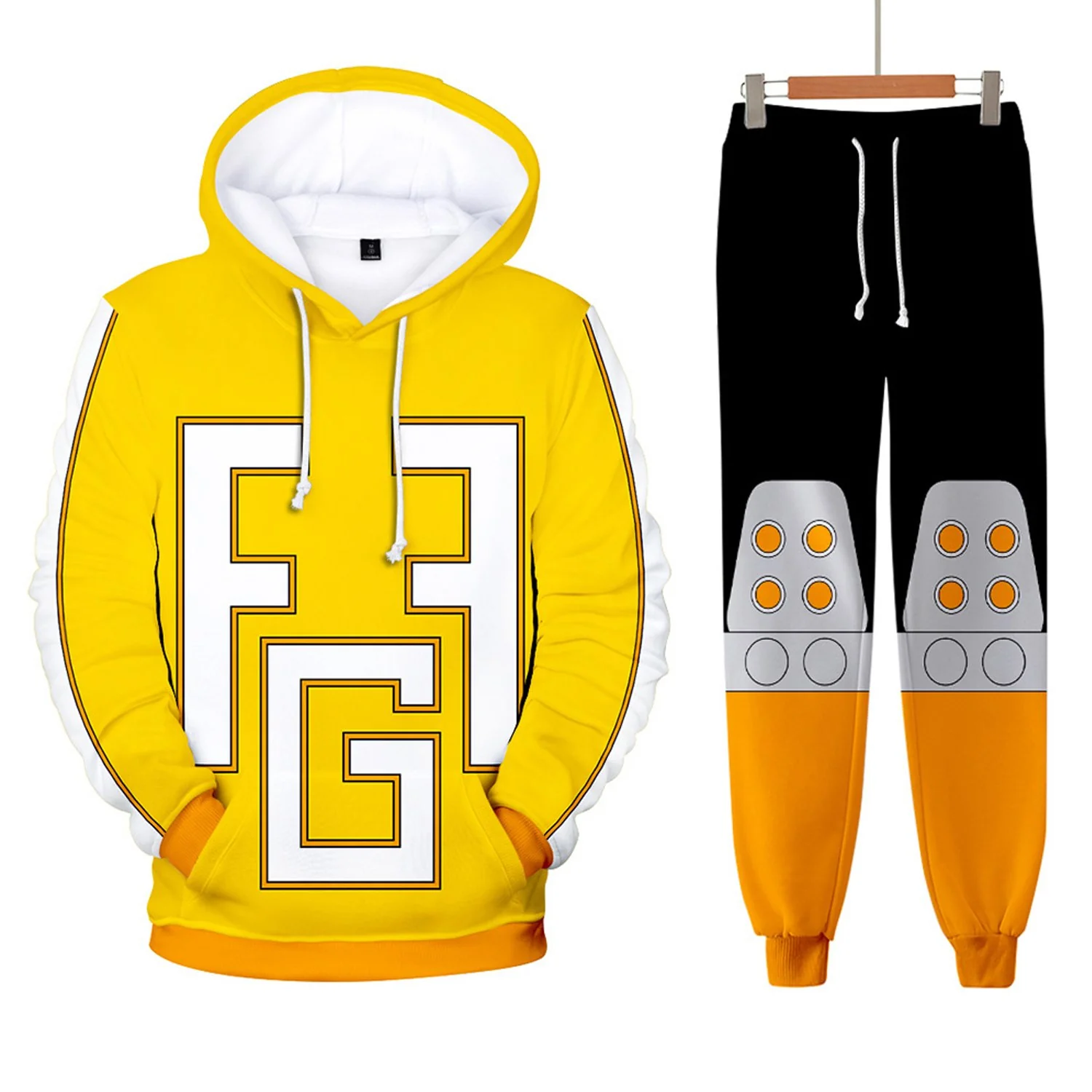 Kids Adult Hero Hooded Sweat Suit Unisex MHA Costume Hoodie Pants Set - Image 11