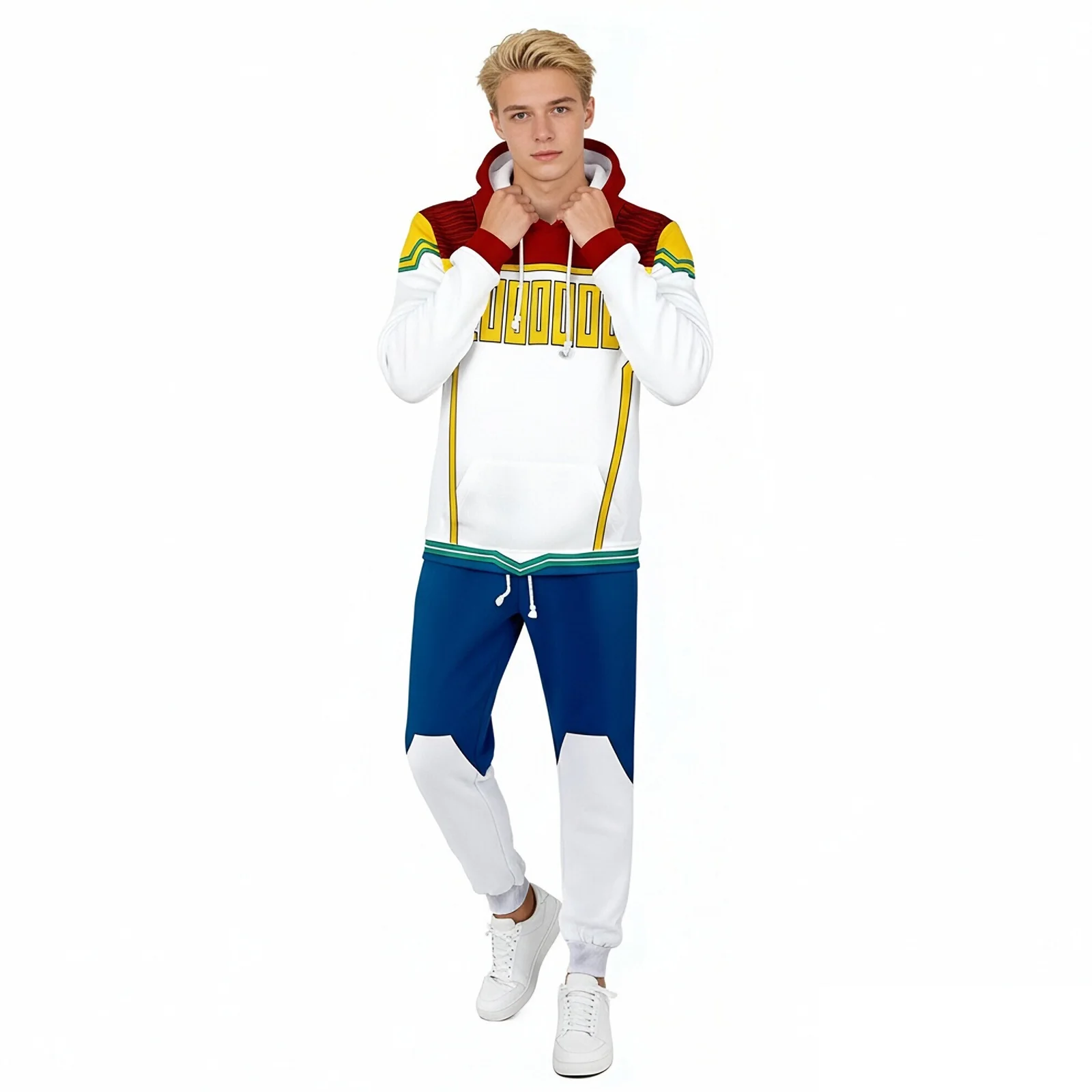 Kids Adult Hero Hooded Sweat Suit Unisex MHA Costume Hoodie Pants Set - Image 17