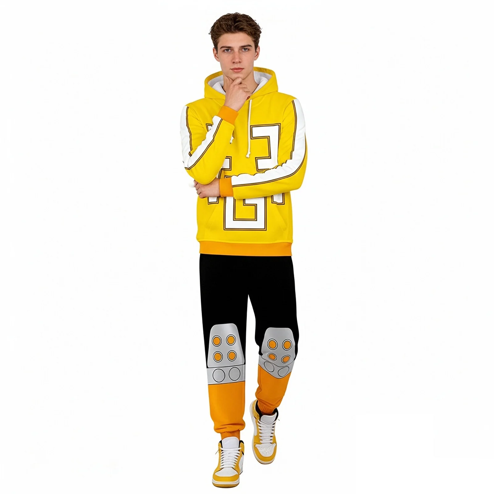 Kids Adult Hero Hooded Sweat Suit Unisex MHA Costume Hoodie Pants Set - Image 9