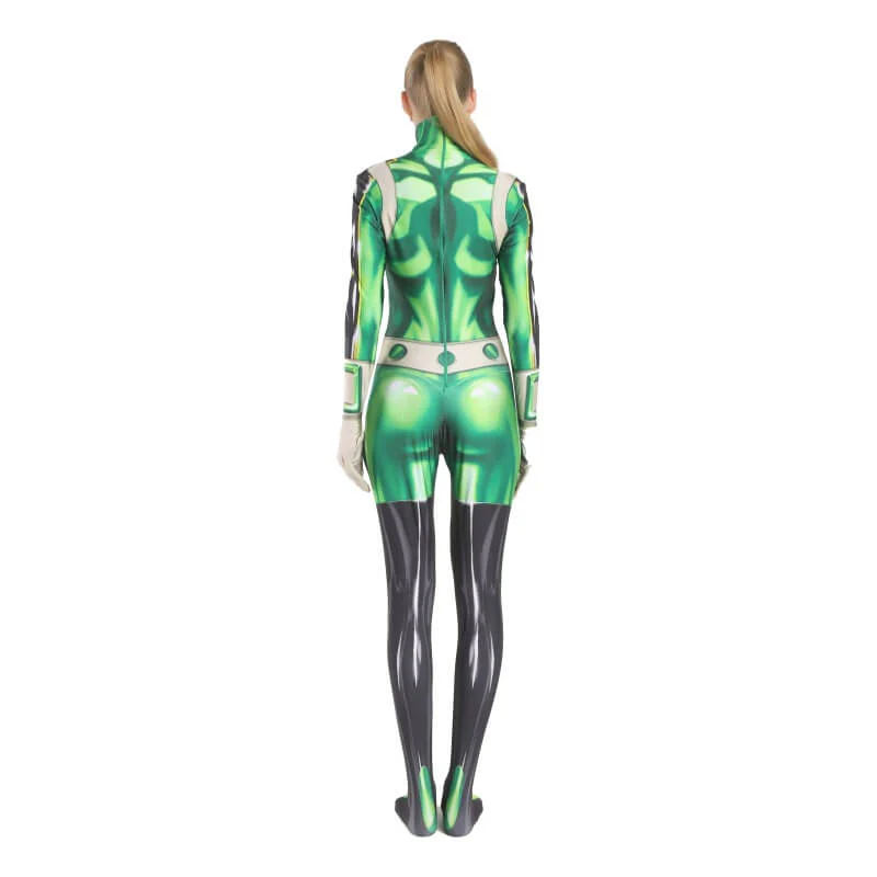 Tsuyu Jumpsuit Rainy Season Hero Froppy Costume Green Bodysuit for Cosplay - Image 6