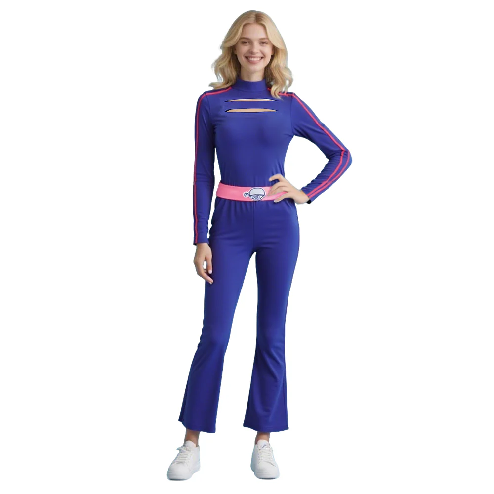 Kids Adults Addison Costume Zombies Blue Sweatshirt and Pants Suit for Cosplay Carnival