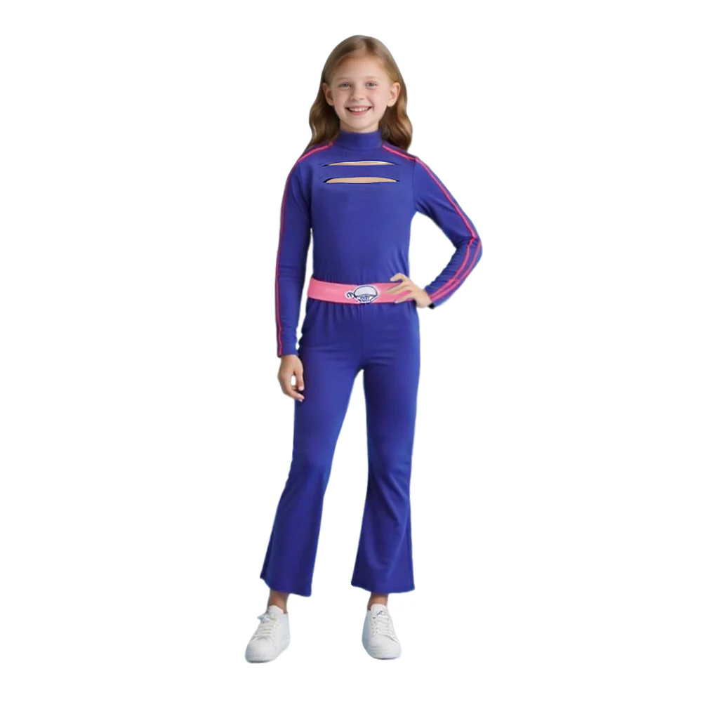 Kids Adults Addison Costume Zombies Blue Sweatshirt and Pants Suit for Cosplay Carnival - Image 2
