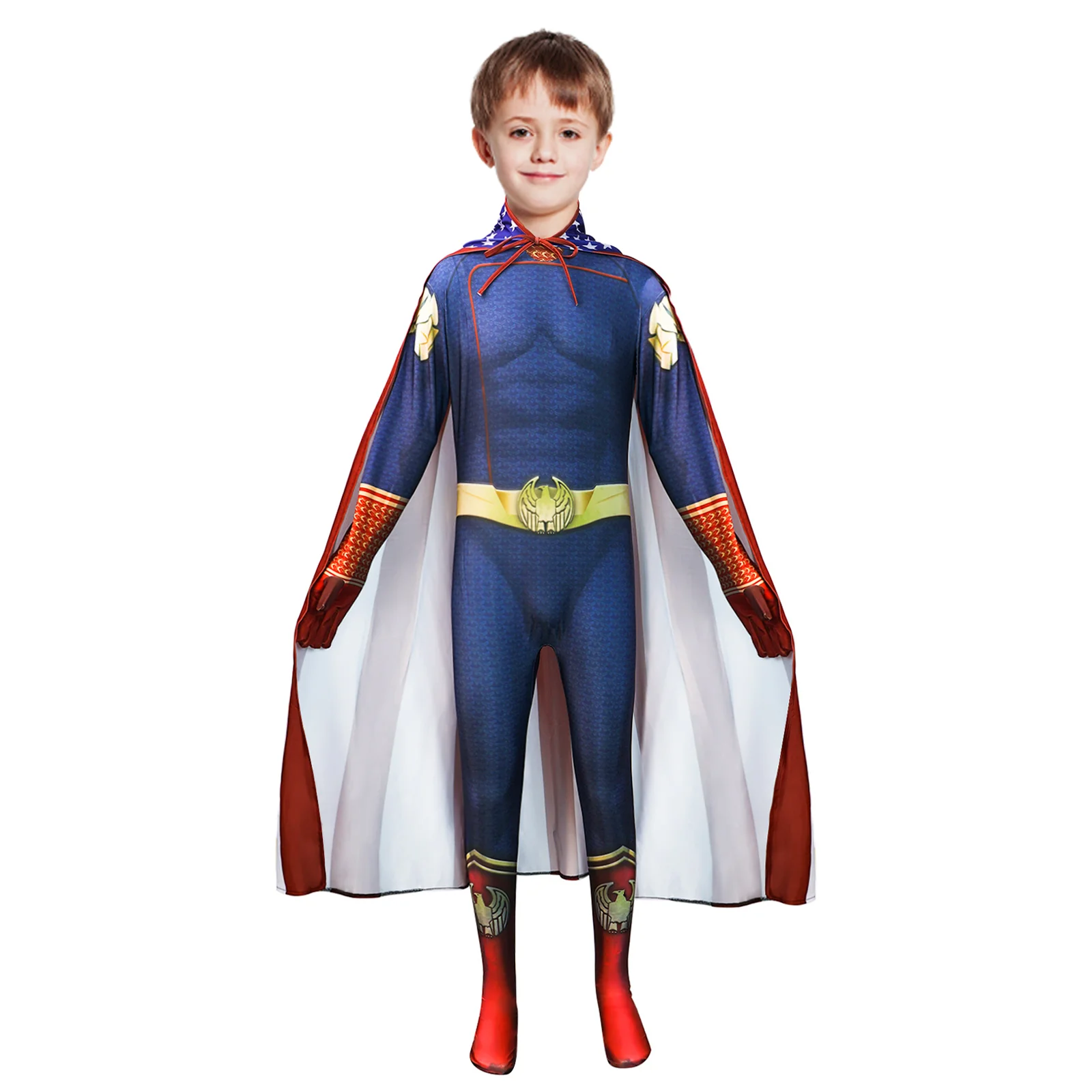 Boys Homelander Costume A-train Cosplay Outfit Starlight Deep Crimson Countess Suit - Image 3