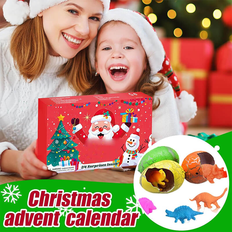 Kids Advent Calendar 2025 Dinosaur Eggs Blind Box 24pcs Dinosaur Figure Holiday Gift - Image 4