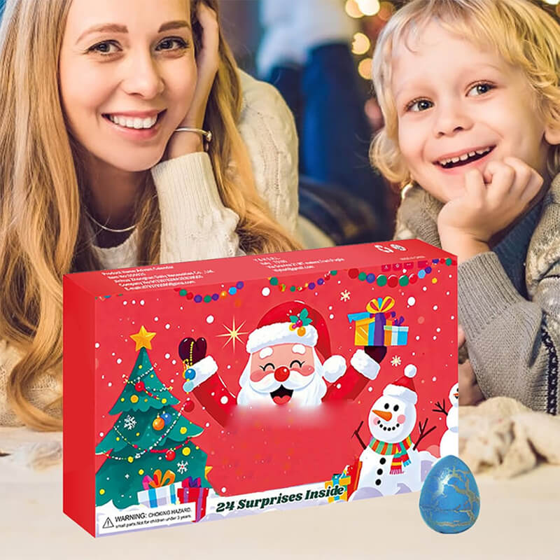Kids Advent Calendar 2025 Dinosaur Eggs Blind Box 24pcs Dinosaur Figure Holiday Gift - Image 6