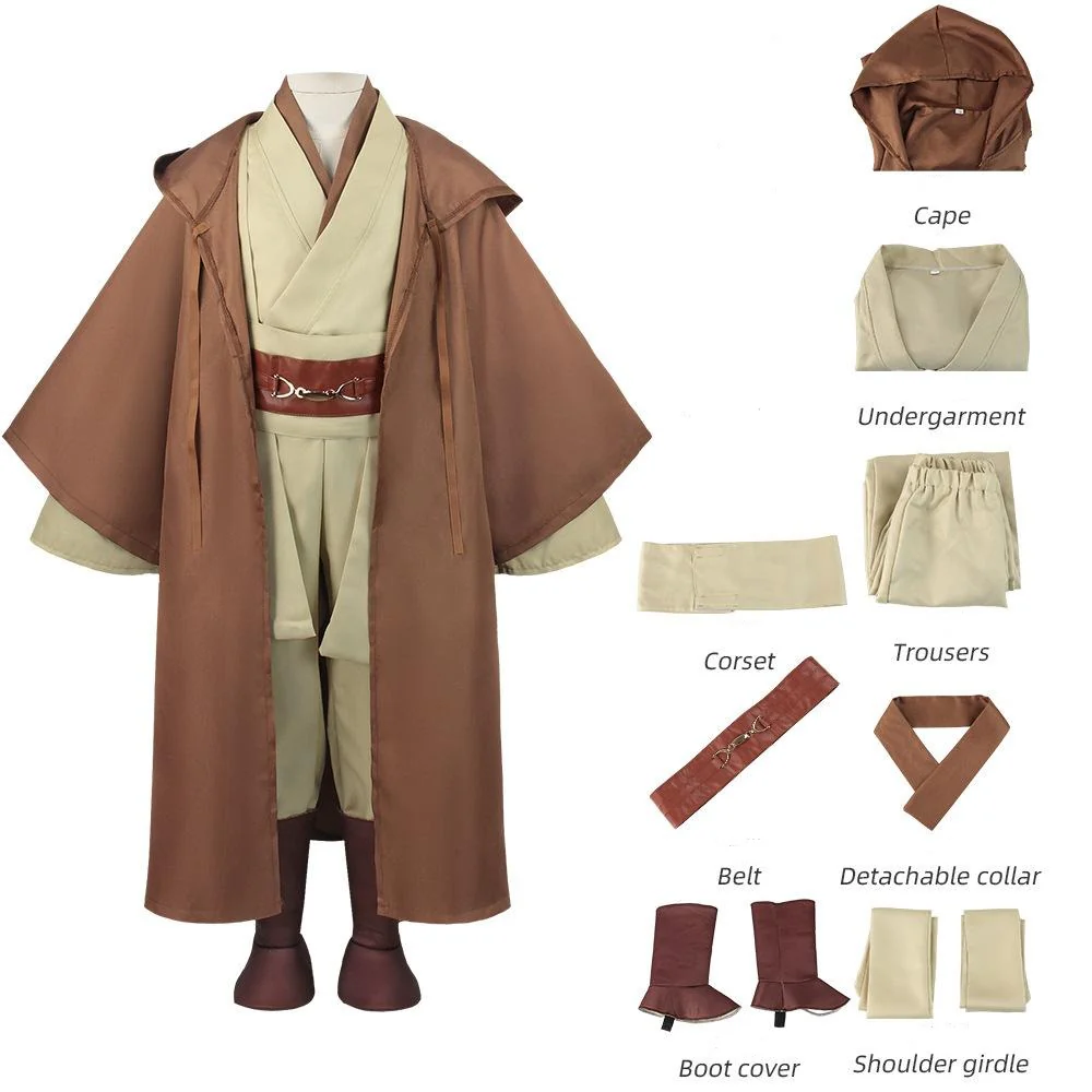 Kids Master Knight Costume Knight Robe Tunic Full Set Cosplay Outfit for Dress Up Party - Image 12