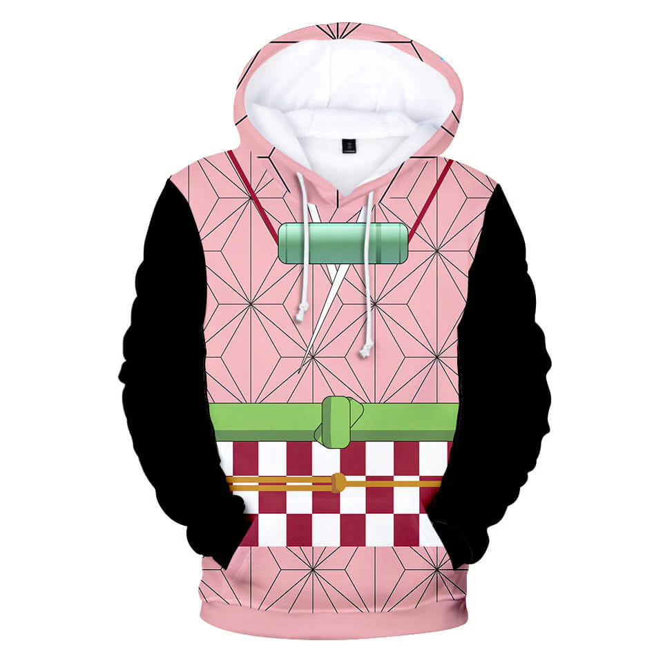 Kids and Teens Cosplay Hoodie Tanjiro Nezuko Zenitsu Giyu Inosuke Sweatshirts - Image 5