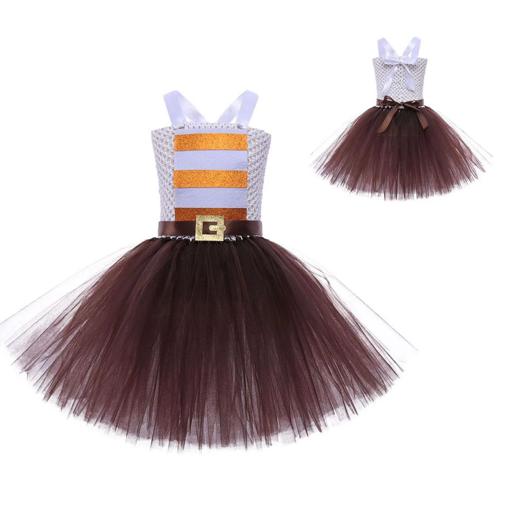 Kids Anxiety Outfit Inside Movie Out Dress with Headband for Girls 3-12 Years - Image 5