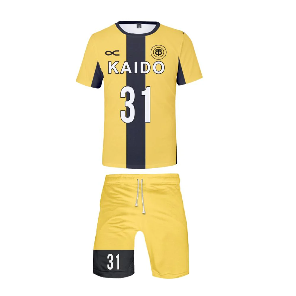 Kids Soccer Jerseys Yellow T-shirt and Shorts 2pcs Suit Sport Uniform Set for Boys and Girls - Image 8