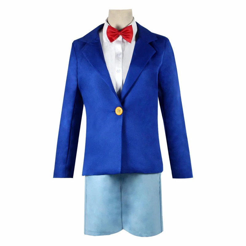 Kids Blue School Uniform Anime Case Closed Little Detective Suit for Cosplay - Image 4