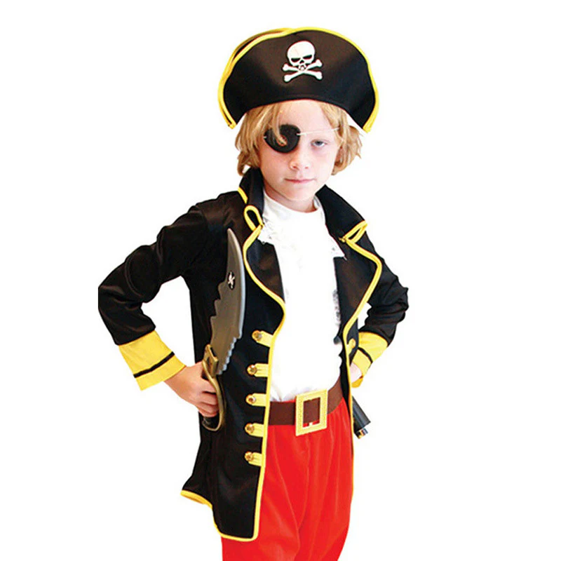 Kids Boys Pirate Halloween Cosplay Costumes - Image 5