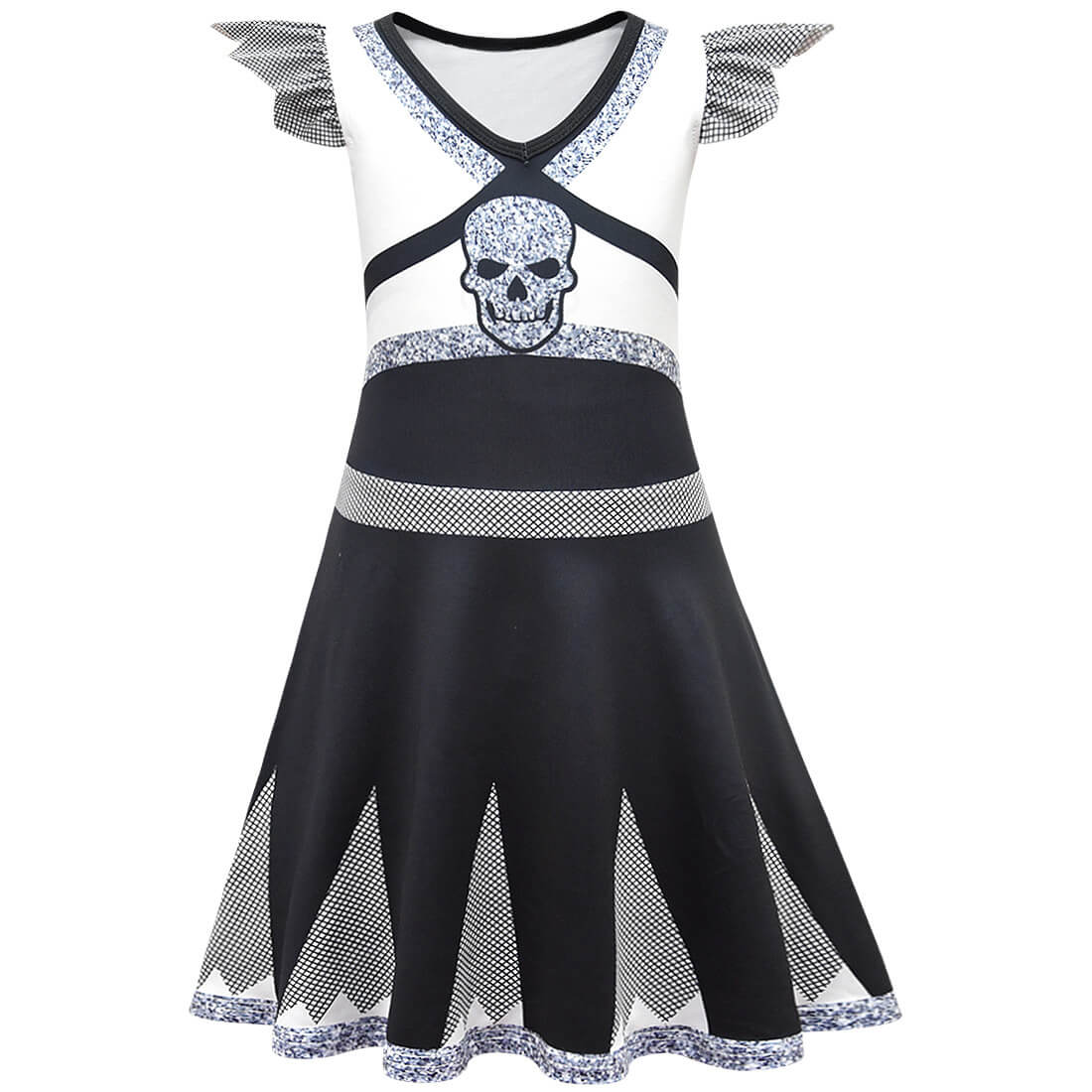 Kids Cheerleader Costume Halloween Cosplay Dress Fancy Halloween Outfit for Cheer - Image 2