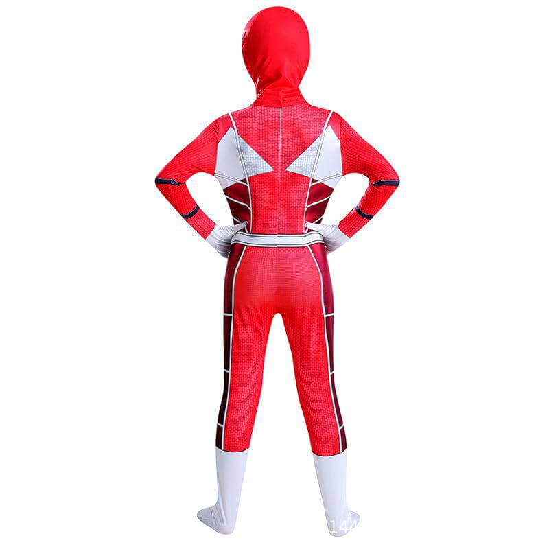 Kids Dino Ranger Outfit Red and Blue Hero Cosplay Costume for Boys and Girls - Image 5