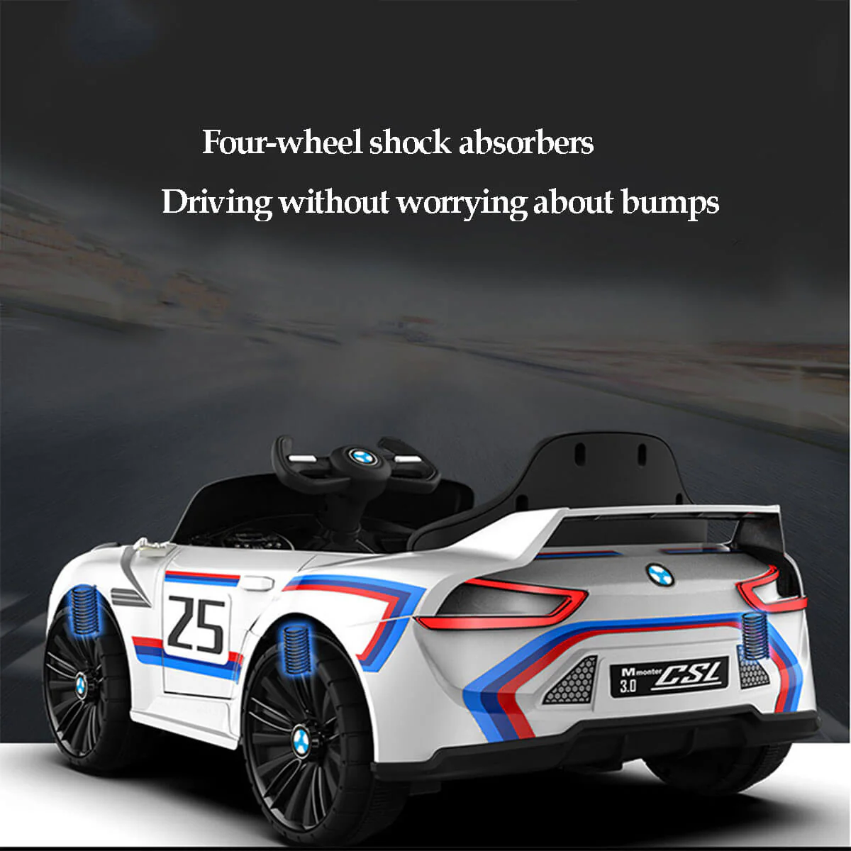 Kids Electric Car with Remote Control Ride on Car w/Rocking Function Light & Music For Boys & Girls - Image 5