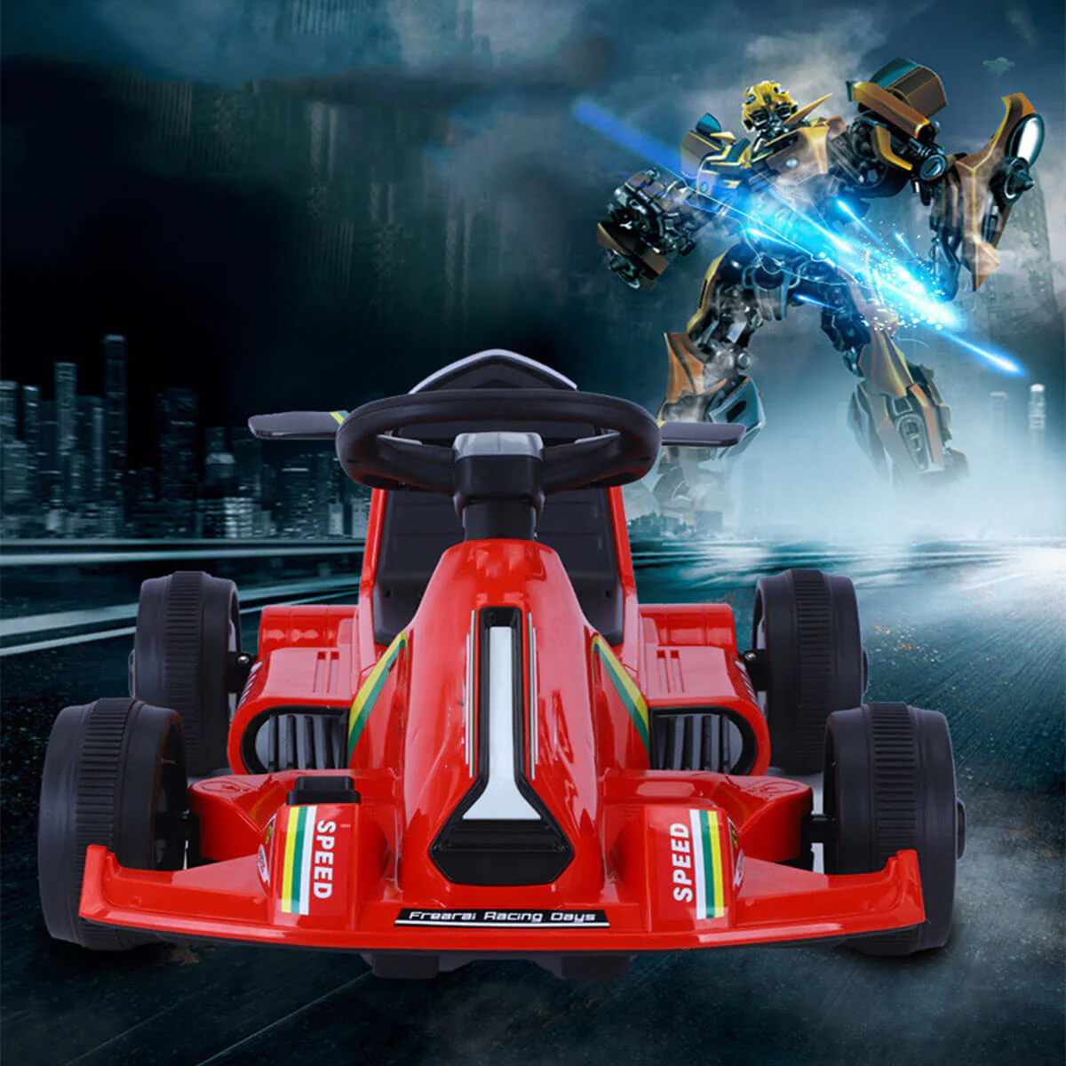 Kids Electric Go Kart with Remote 12V Battery Powered Drift Car Ride on Cars with Music & Light For Boys Girls - Image 11
