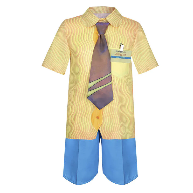 Kids Elemental Cosplay Costume Ember Lumen Dress and Wade Ripple Suit - Image 7