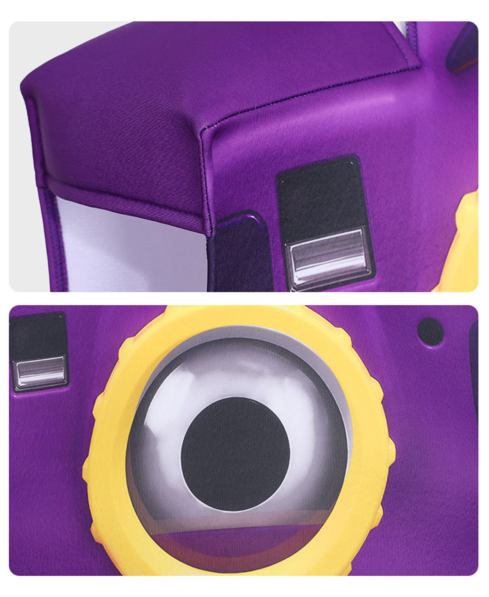 Kids Green Frog Tablet Costume Purple Camera Snappy Tunic Funny Movie Inspired Smarty Pants Outfit for Group Halloween Dress Up - Image 14