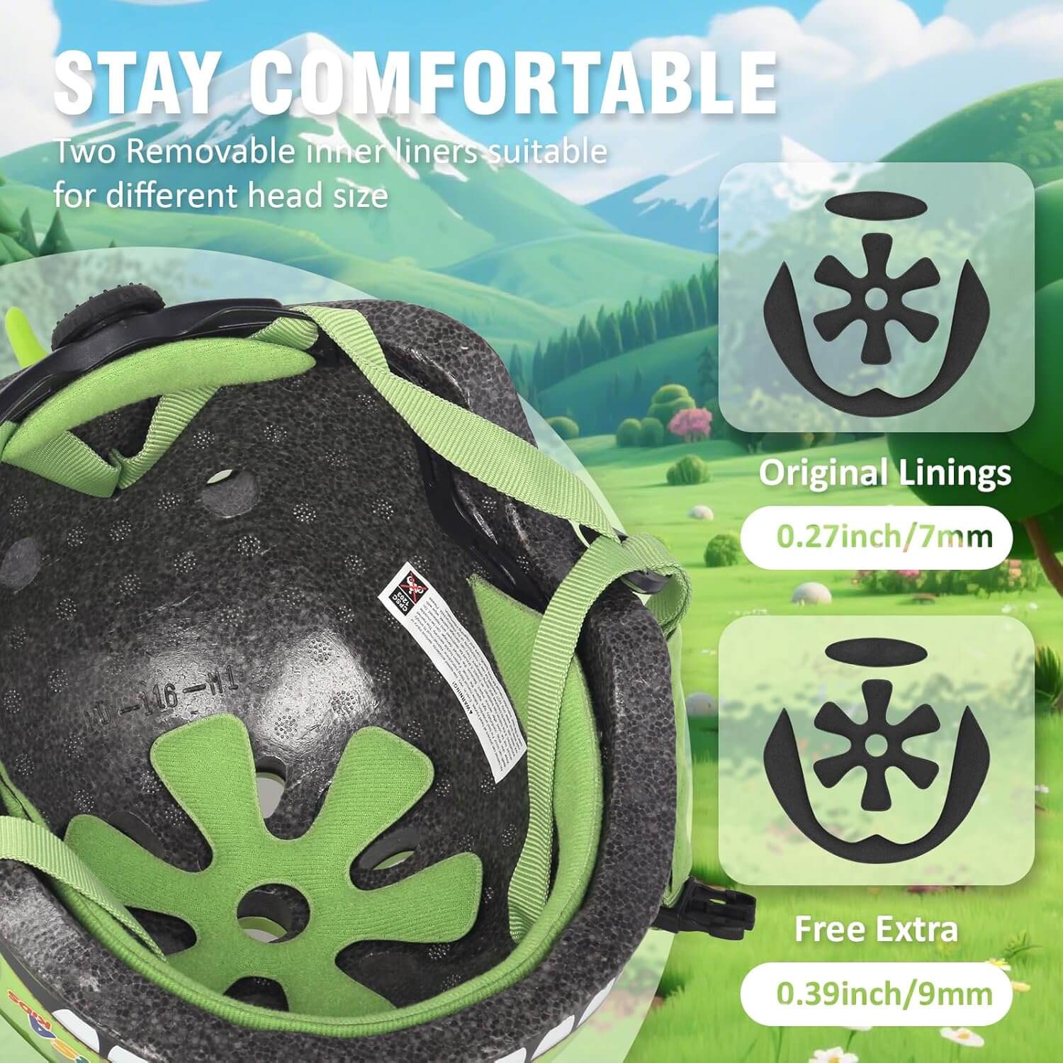 Kids Helmets Outdoor Lightweight Ventilated Helmets Multi-Sport Protection for 2-14 Years - Image 6