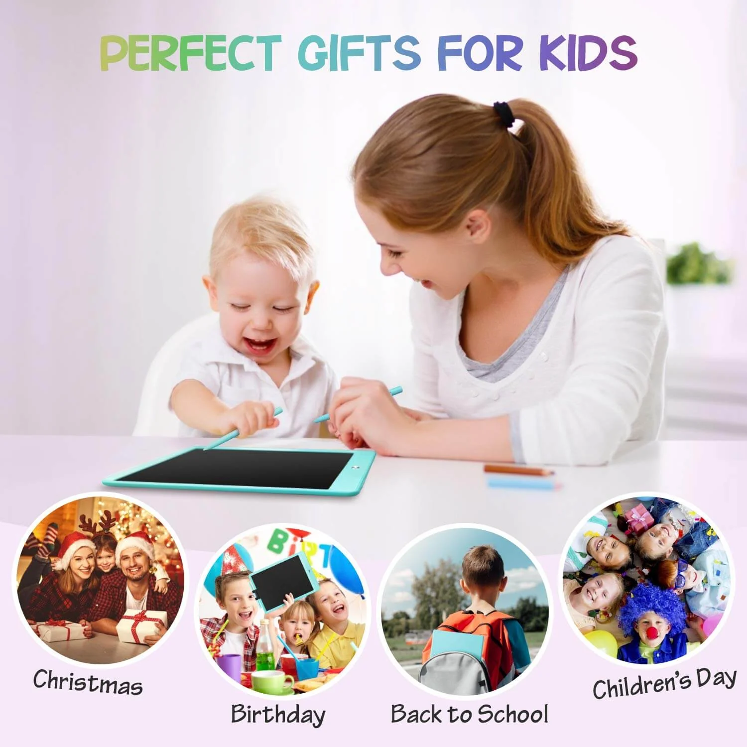 Kids LCD Writing Tablet 10 Inch Doodle Board Learning Education Drawing Tablet - Image 9