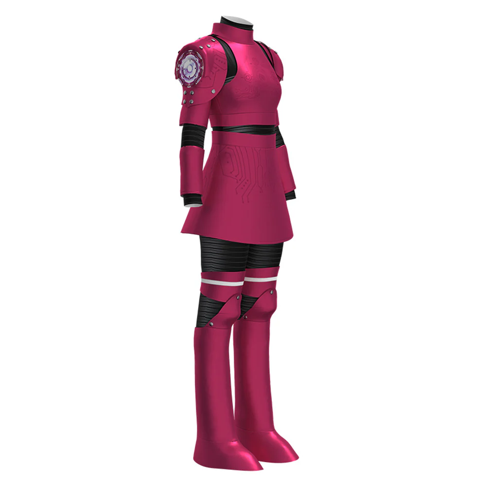 Kids Megan Costume Upgrade Killer Robot Battle Suit and Wig for Cosplay - Image 6
