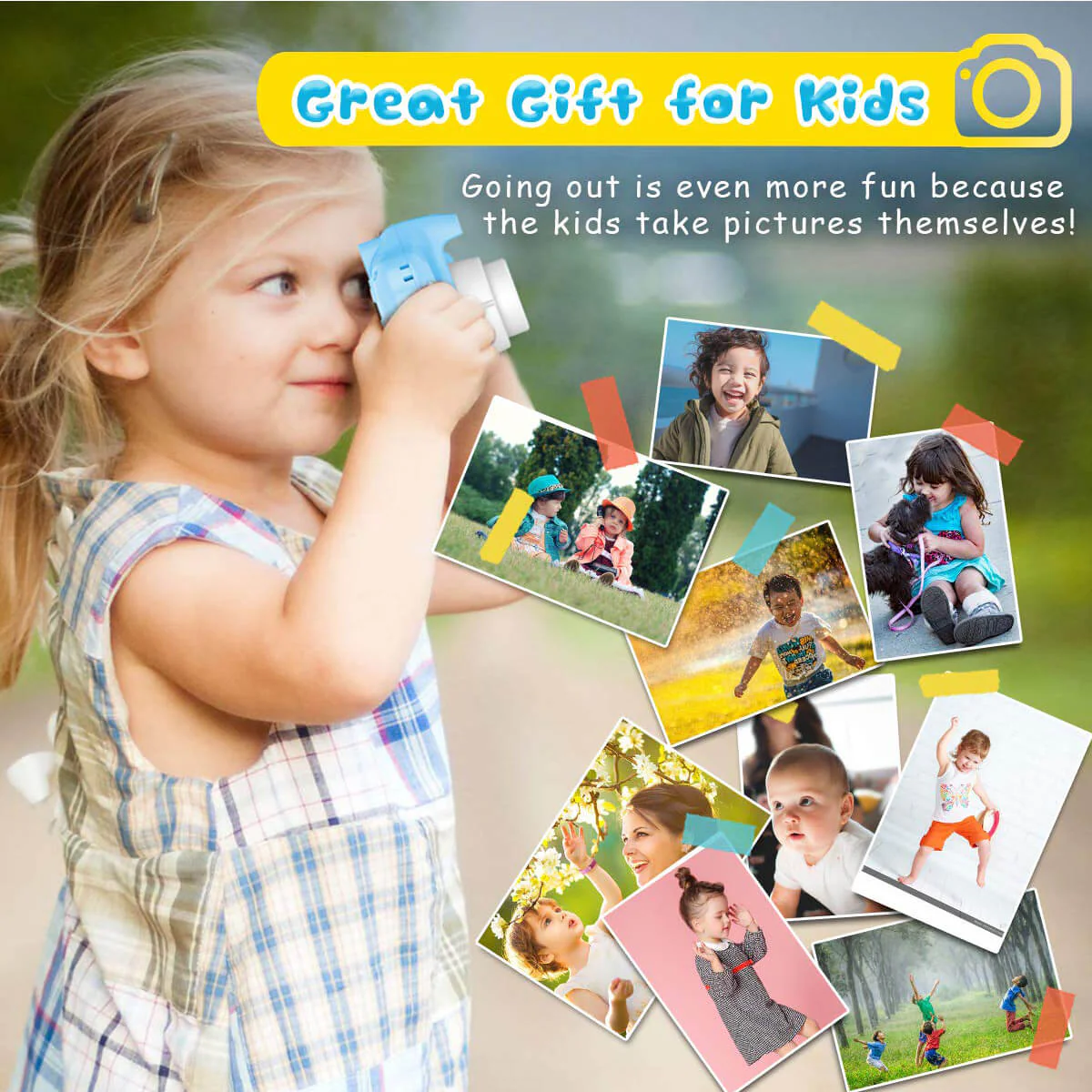 Children's First Camera 13MP HD Digital Camera with Games and 32GB SD Card and Card Reader - Image 5