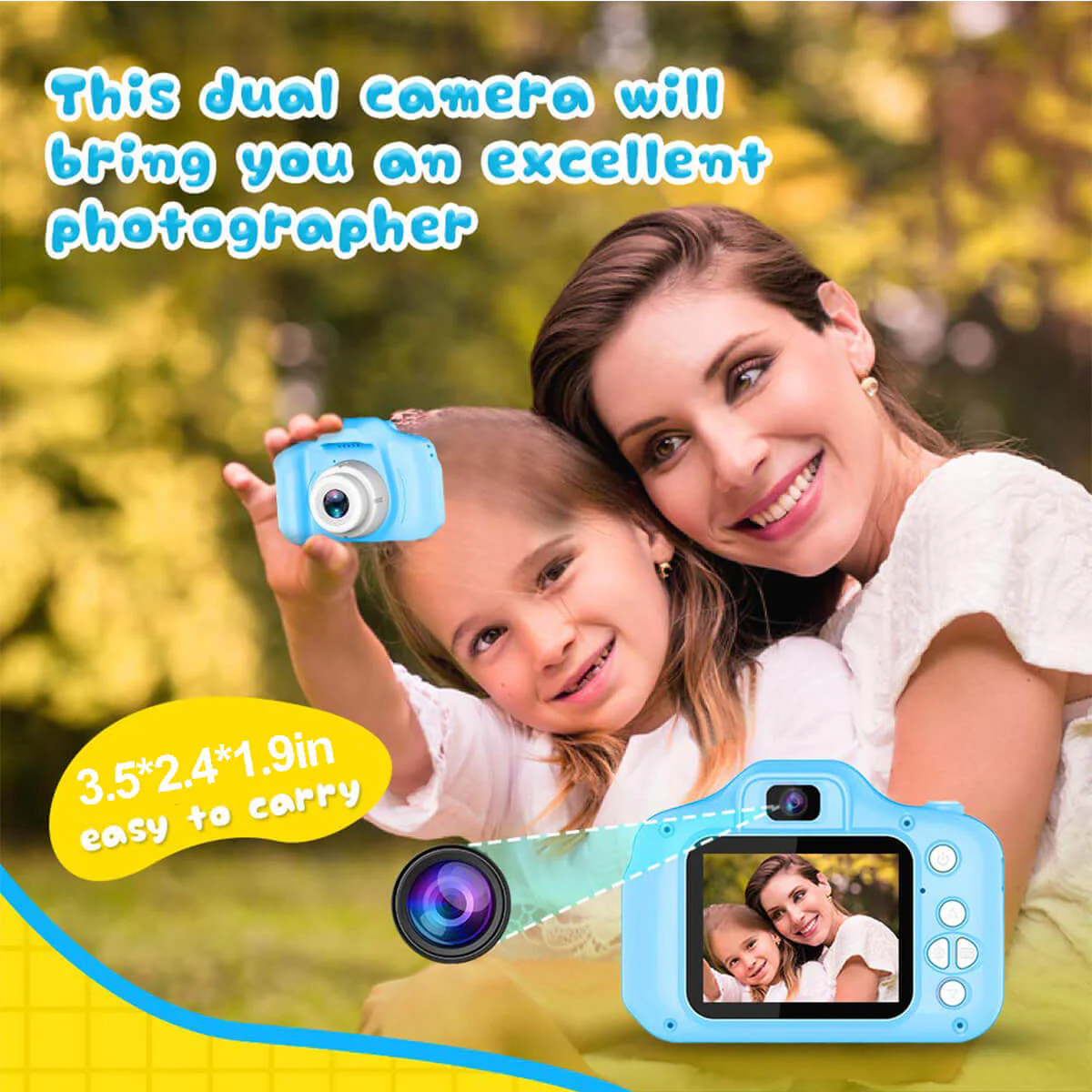 Children's First Camera 13MP HD Digital Camera with Games and 32GB SD Card and Card Reader - Image 8