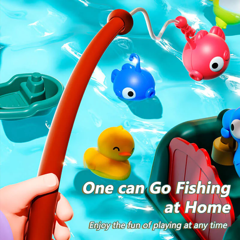 Kids Play Sink with Electric Sunflower Upgraded Water Table Running Water Slide Toy Fishing Game - Image 5