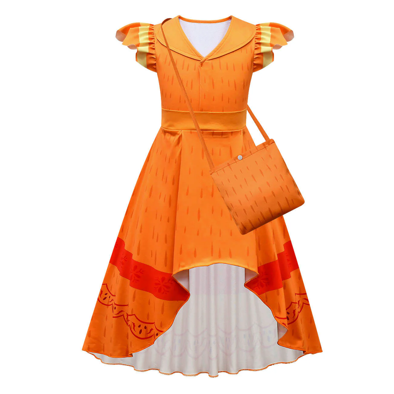 Kids Pepa Madrigal Dress High Low Fashion Dress Cosplay Costume Halloween Outfit - Image 3