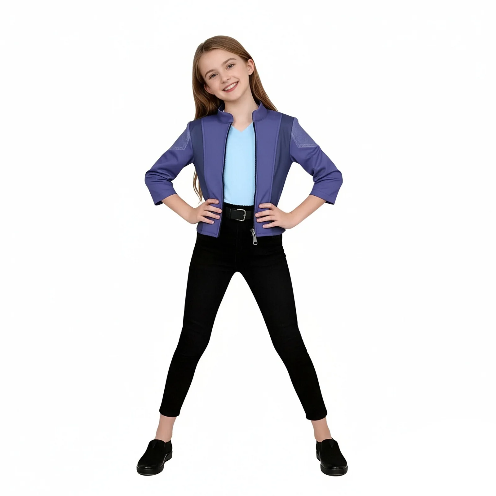 Kids Police Bunny Costume Blue Tops and Pants Outfit for Dress-up Parties - Image 8