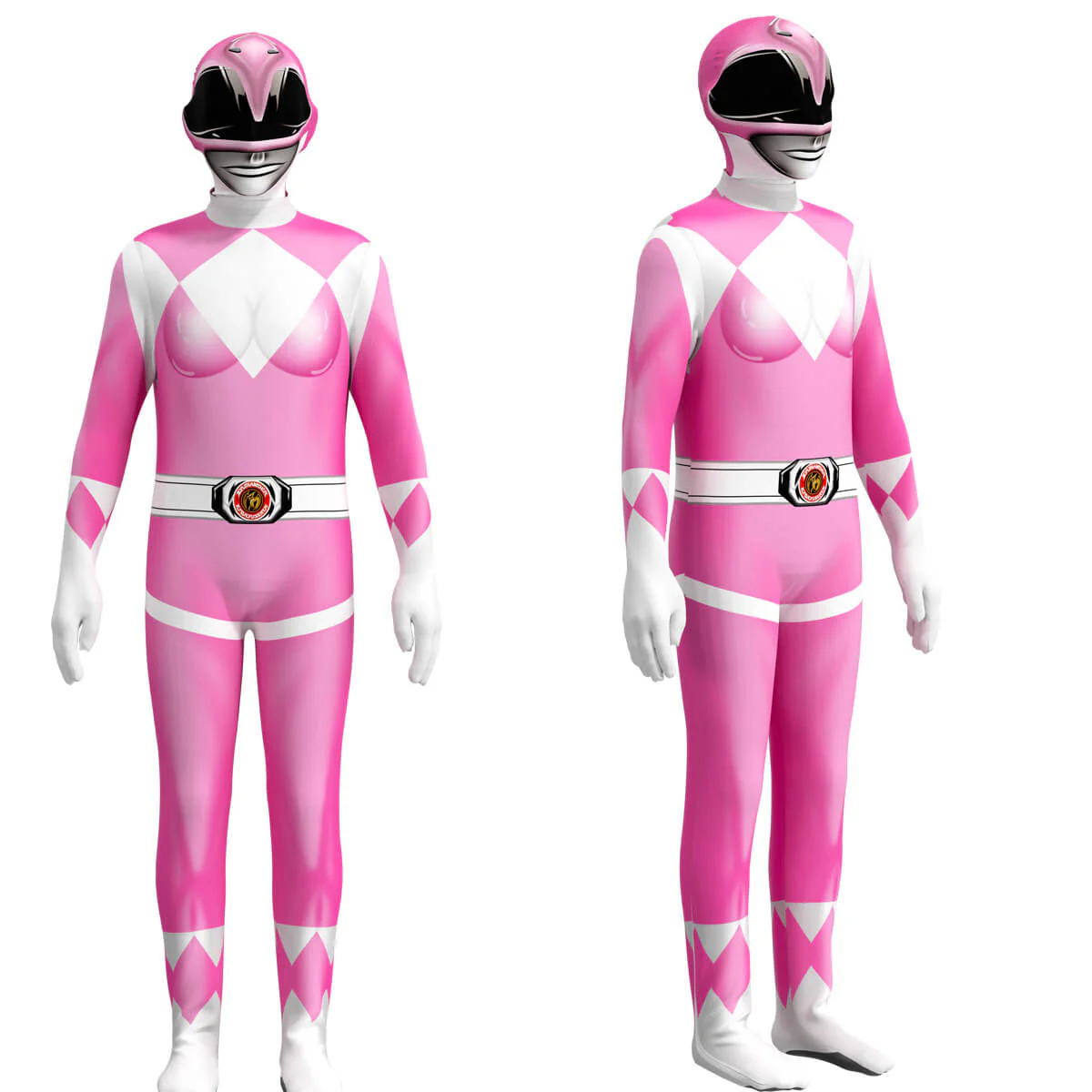 Kids Dragon Rangers Cosplay Costume Red Ranger Outfit MMPR Superhero Jumpsuit with Helmet - Image 6