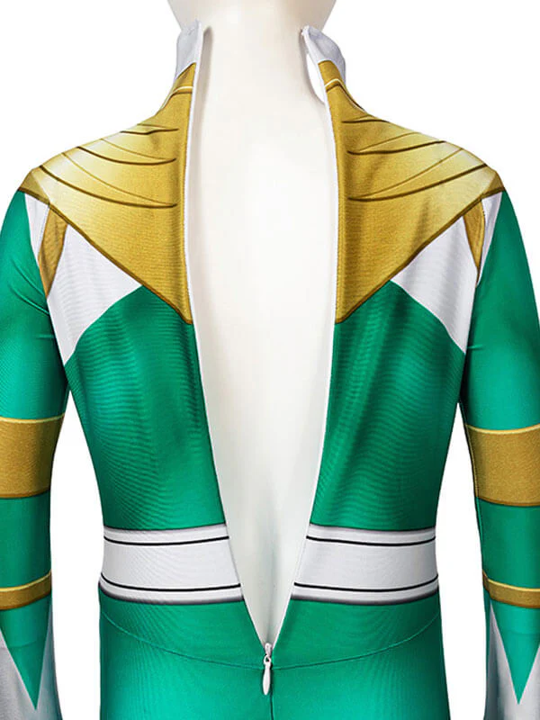Kids Dragon Rangers Cosplay Costume Red Ranger Outfit MMPR Superhero Jumpsuit with Helmet - Image 9