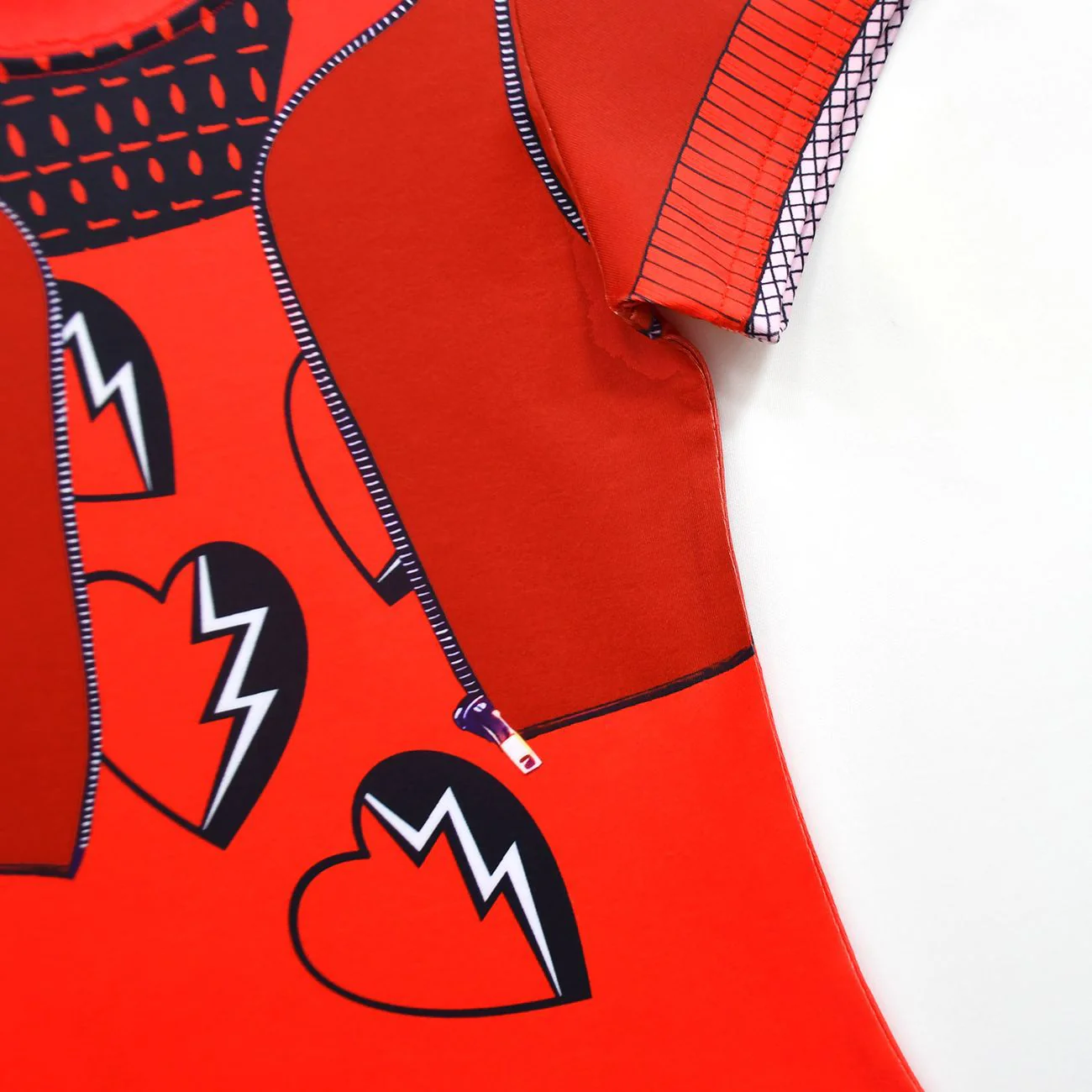 Kids Princess Red Costume T-shirt Shirts and Bag Halloween Cosplay Outfit - Image 9