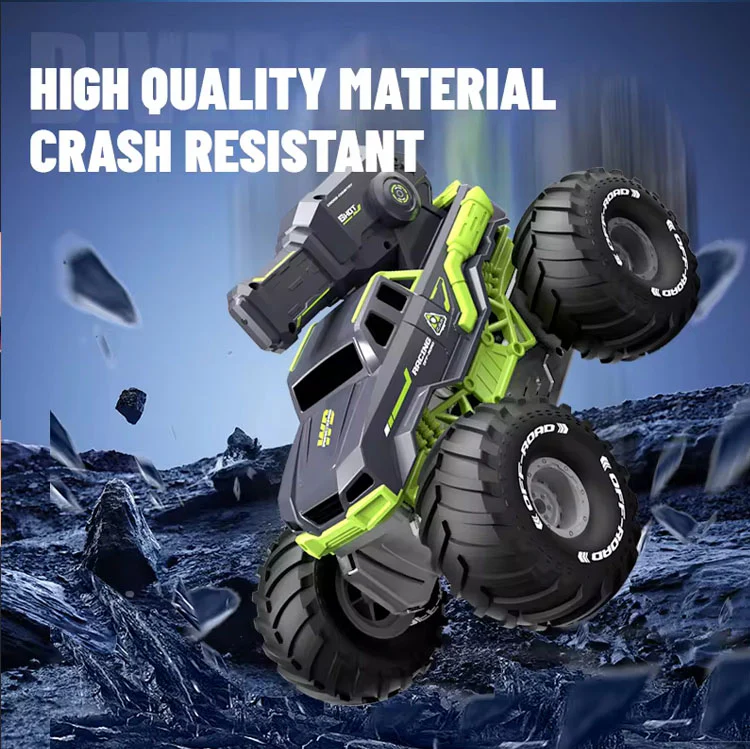 Kids RC Amphibious Vehicle 2.4G High Pressure Water Gun Car Two Speeds Off-road Car - Image 10
