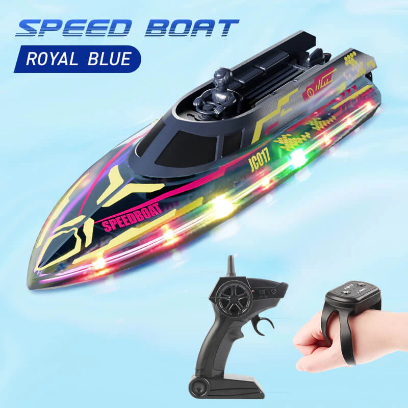 Kids RC Boat 2.4G Remote and Gesture Control 20KM/H Fast Boat Waterproof Toys - Image 2