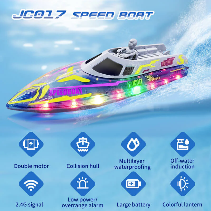Kids RC Boat 2.4G Remote and Gesture Control 20KM/H Fast Boat Waterproof Toys - Image 3