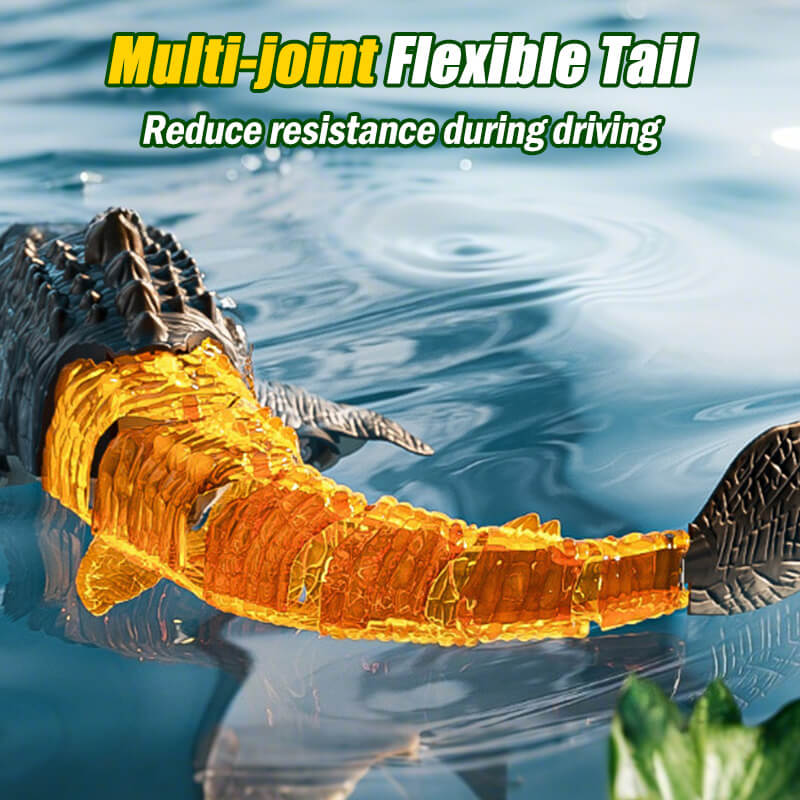 Kids RC Boat 2.4G Remote Control Mosasaur Waterproof Electric Summer Water Toy - Image 10