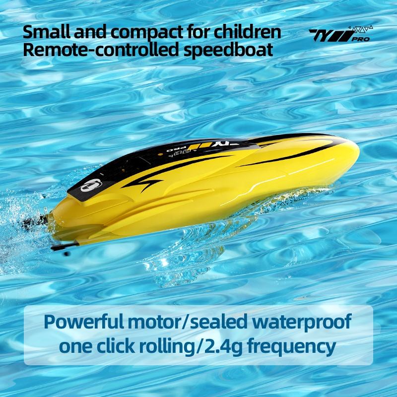 Kids Remote Control Boat 2.4G RC Rolling Stunt Boat Two Speeds Adjustable Speedboat - Image 7