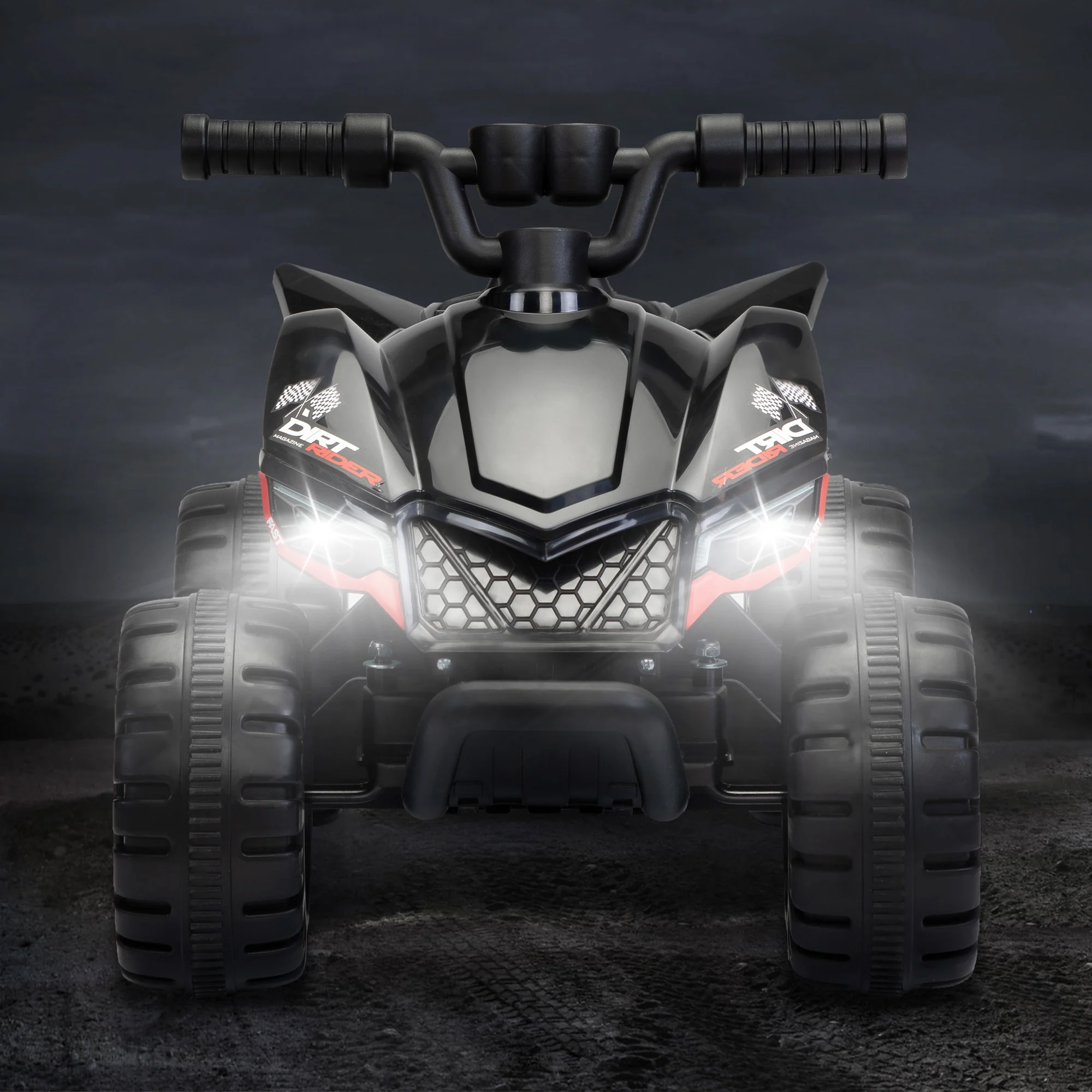 Kids Ride-on ATV 6V Battery Powered Electric Quad Car with Music LED Lights and Spray 4 Wheeled Ride-on Toy - Image 6