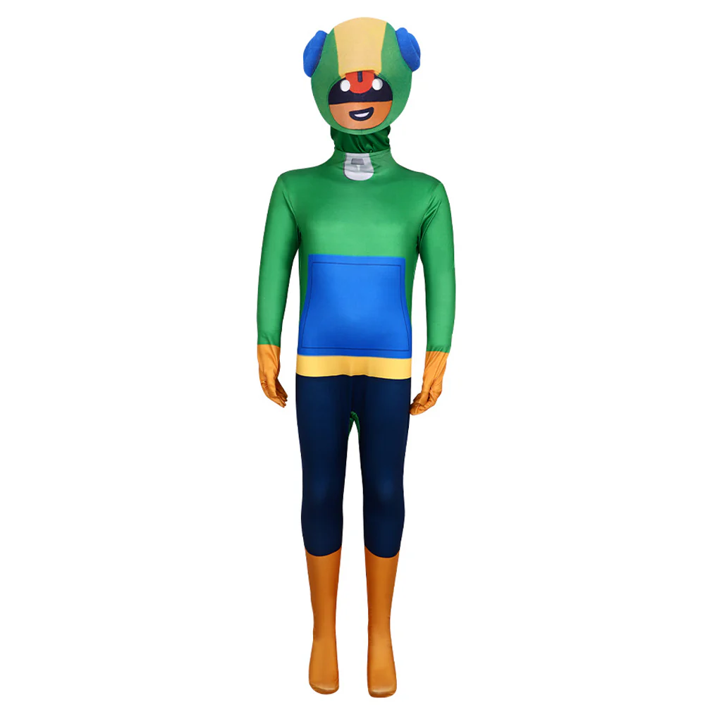 Kids Stealthy Brawler Costume Chameleon Green Cosplay Outfit for Dress Up Party - Image 2