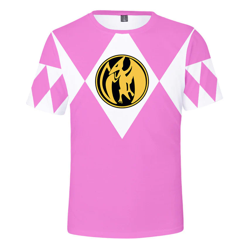 Kids Rangers T-shirt Summer Dragon Tees Anime Cosplay Outfit Daily Wear Shirts - Image 6