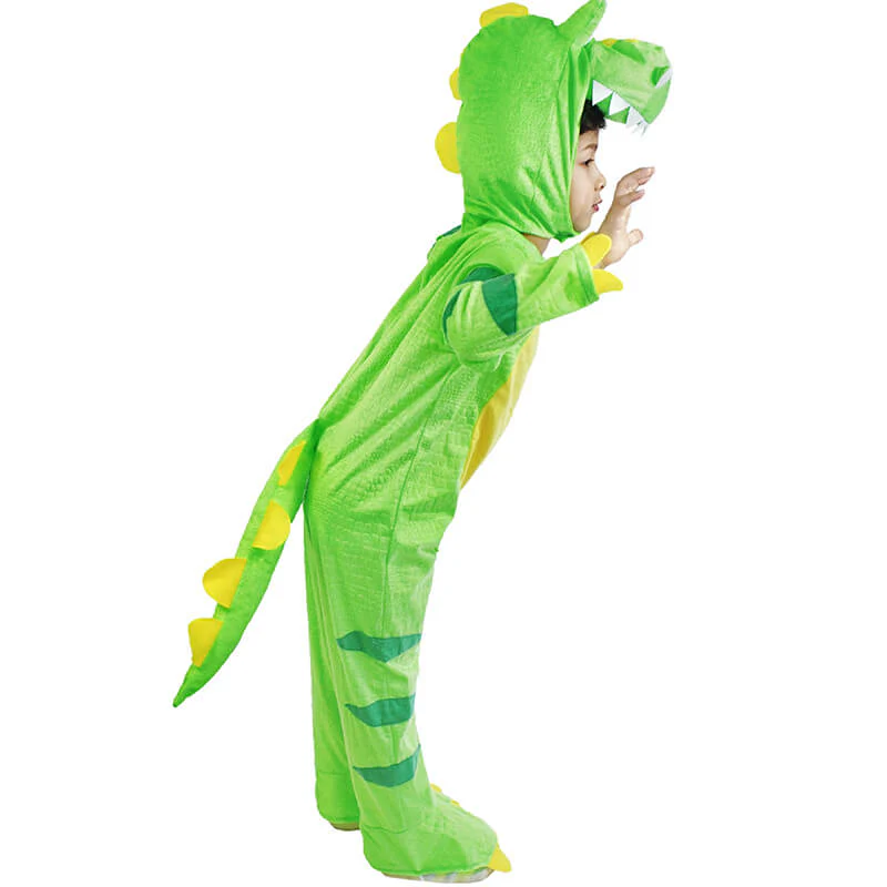 Kids T-Rex Dinosaur Costume Tyrannosaurus Halloween Jumpsuits Stage Party Cos Suits - Image 3