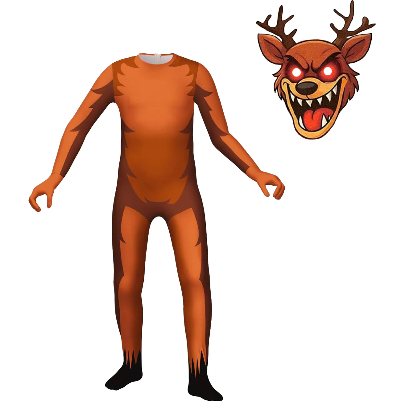 Kids The Deer Costume Brown Horror Monster Cosplay Outfit for Themed Events - Image 6