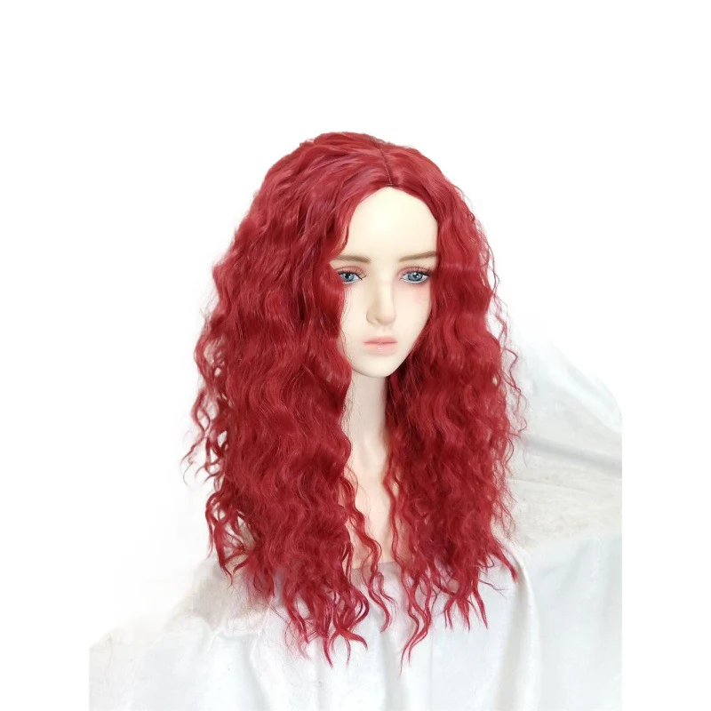 Red Jumpsuit and Gloves Suit Girls Princess Red Costume and Wig for Cosplay - Image 10