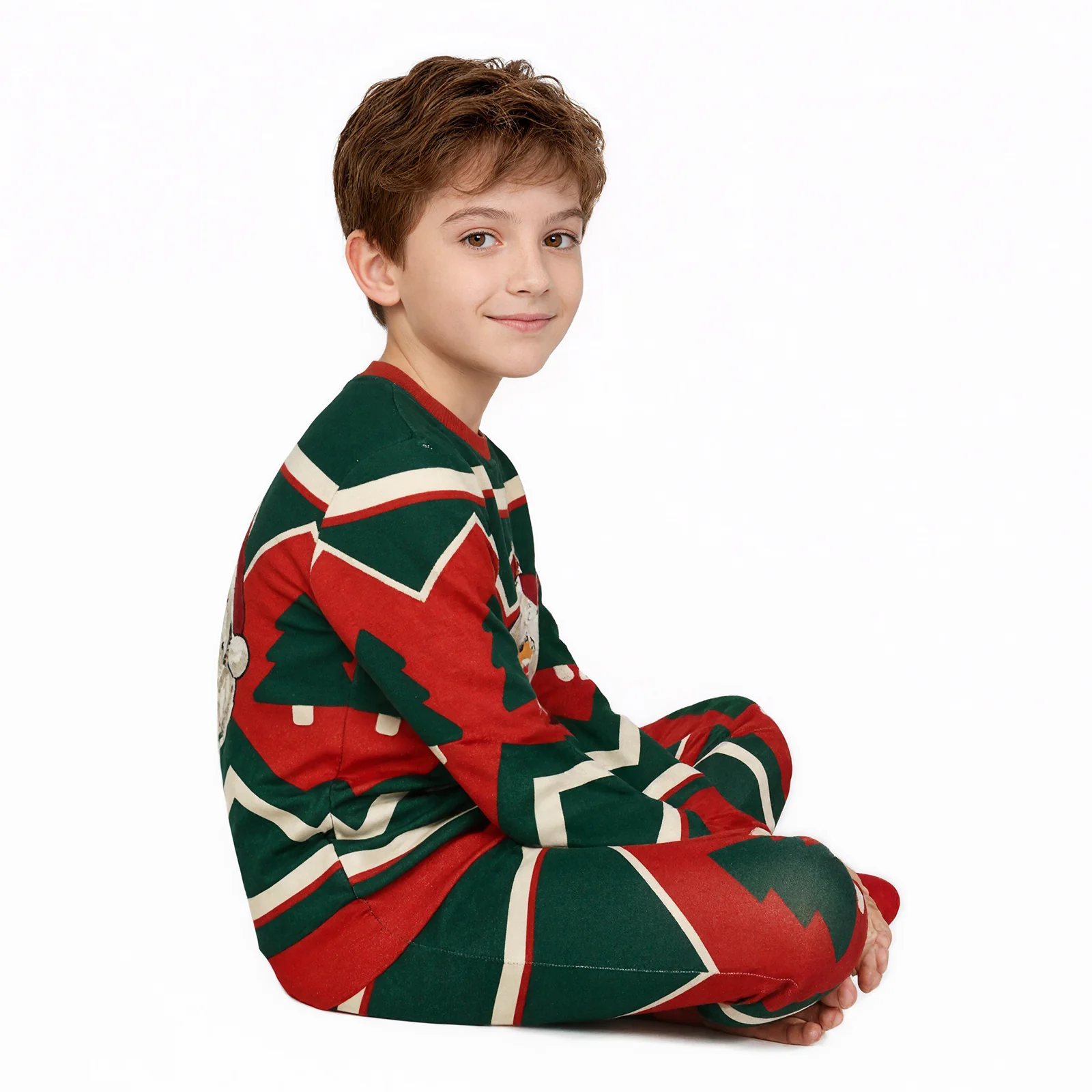 Kids Christmas Sweatshirt Boys Girls Long Sleeve Xmas Pullover Shirt and Pants Set for 4-8 years - Image 8