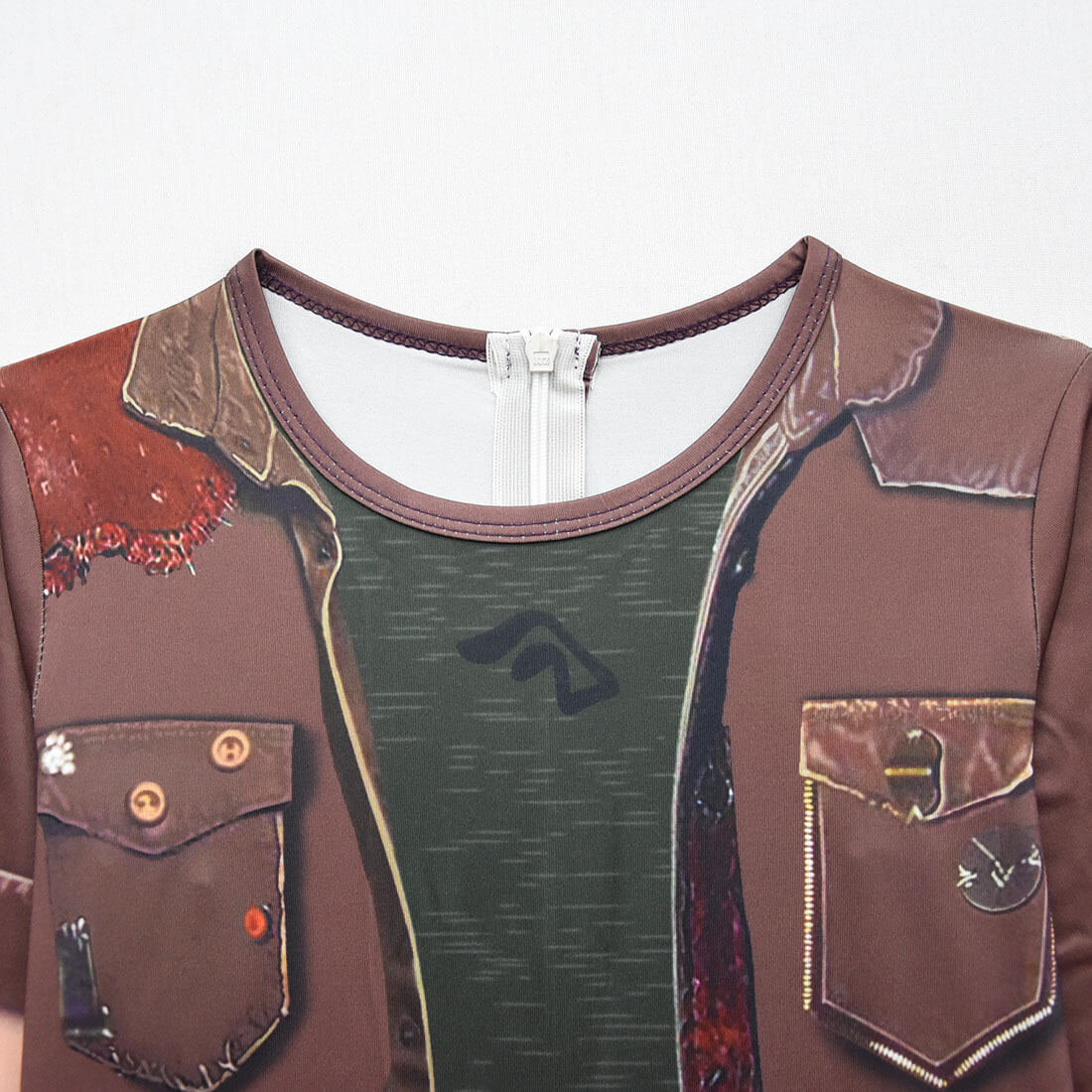Kids Zombies Costume Zed Cosplay Jumpsuit Boys Fashion Halloween Outfit - Image 3