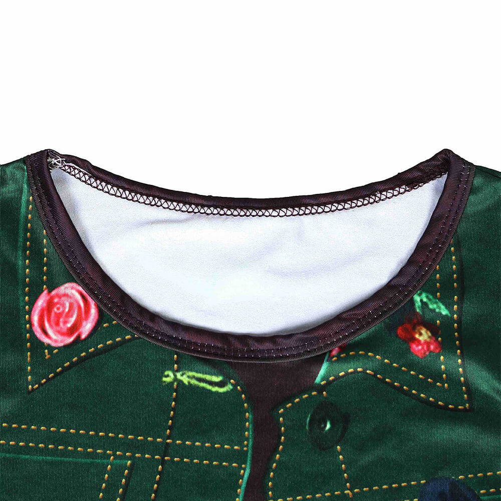 Kids Zombies Zoey Cosplay Suit Tops and Skirt Full Set for Girls Fancy Outfits - Image 4