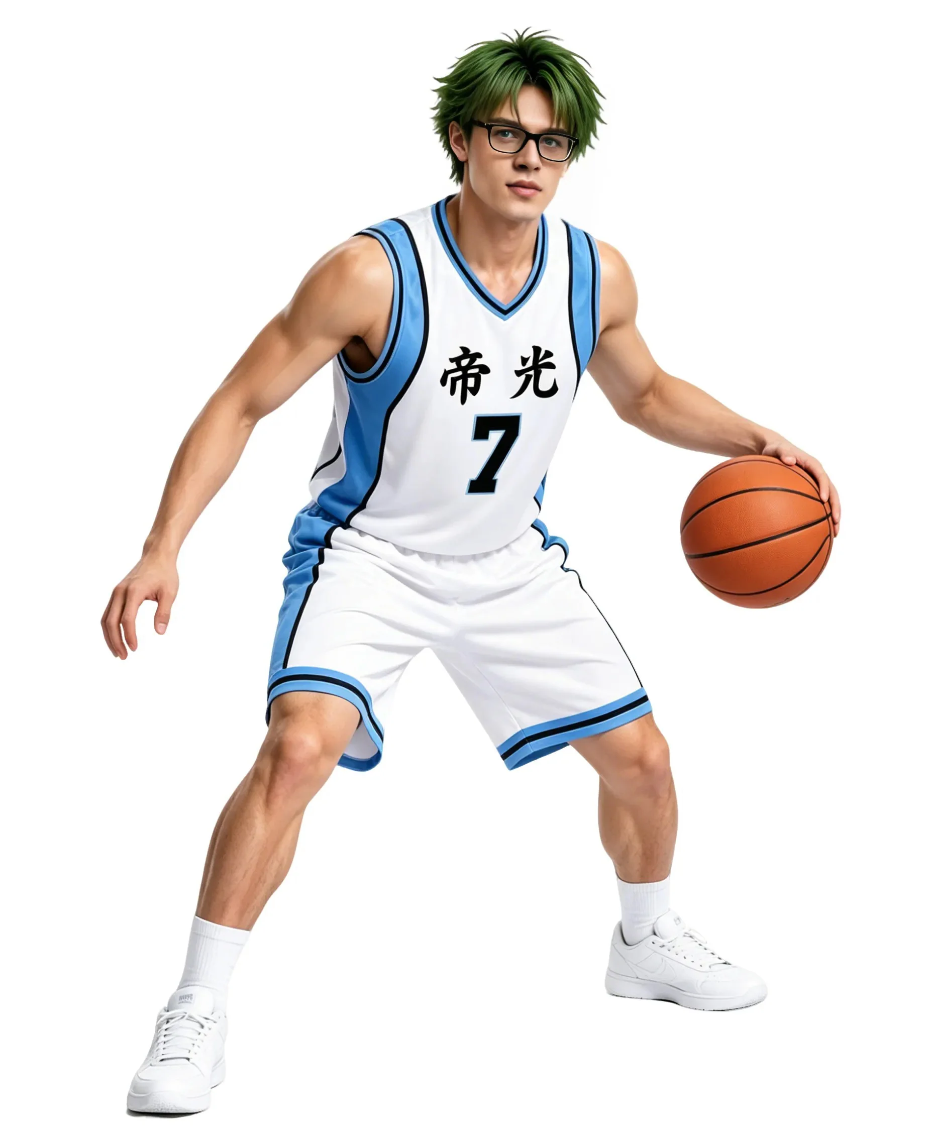 Kuroko No Basuke Costume Tops No 4 5 6 7 8 15 Kuroko Tetsuya Teiko School Basketball Jersey Set - Image 4