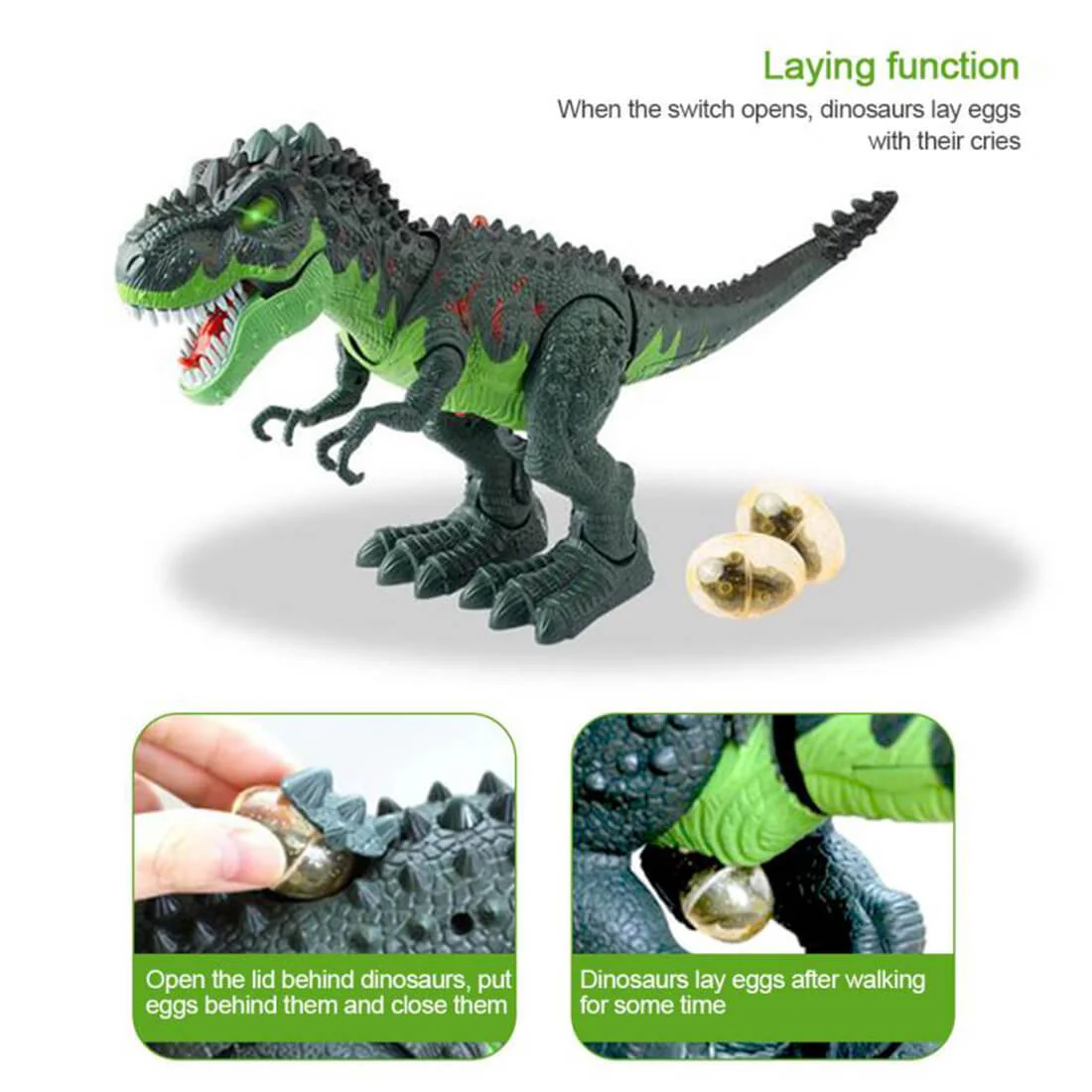 Realistic Remote Control Dinosaur Walking Spray Simulation T-Rex Robot Dinosaur Toy - Image 10