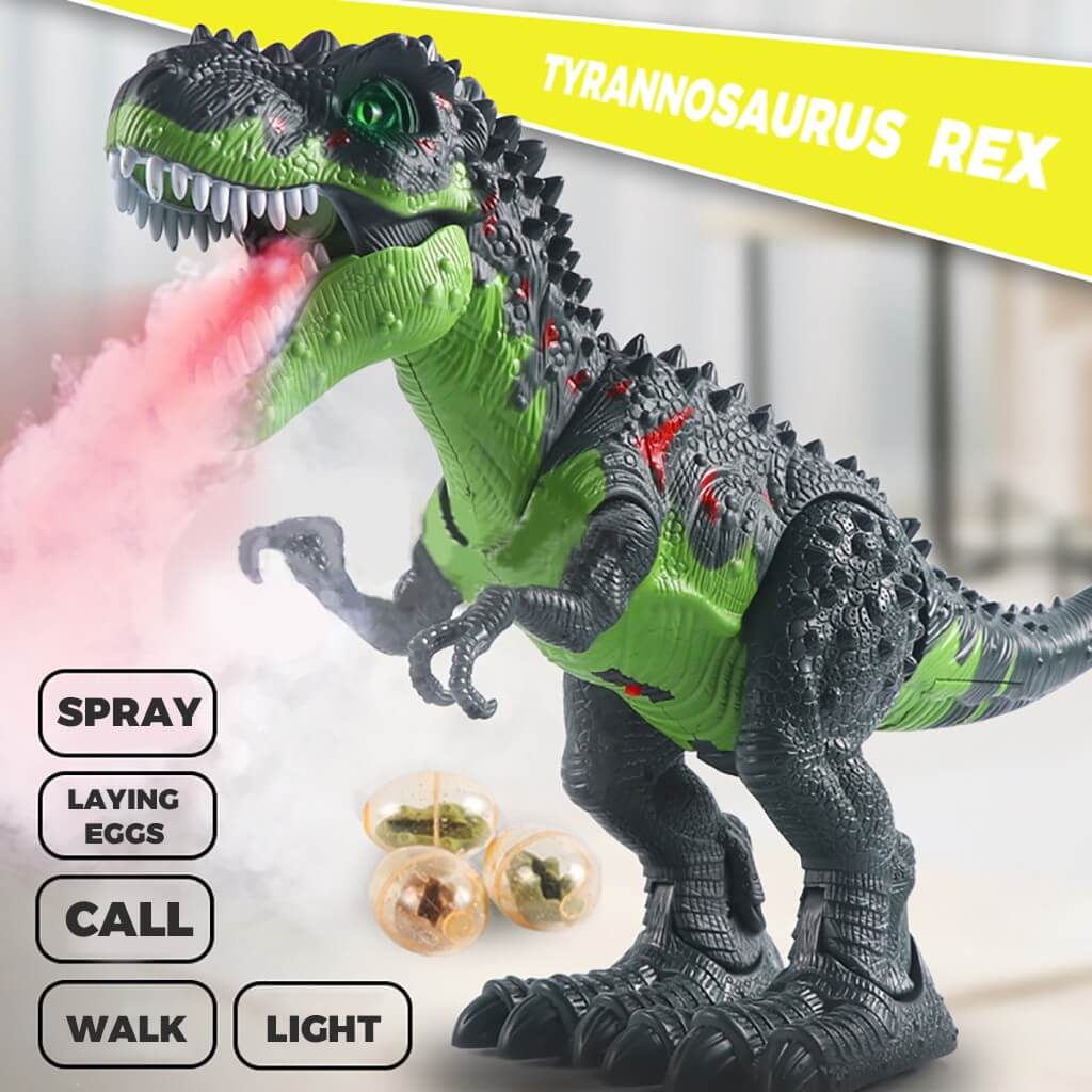Realistic Remote Control Dinosaur Walking Spray Simulation T-Rex Robot Dinosaur Toy - Image 5