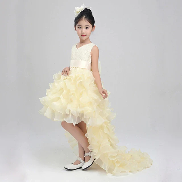 Little Girl Pageant Dresses Fancy Wedding Party Prom Dresses - Image 10